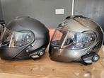 2x Shoei Neotec systeemhelm met Sena headset - Maat L, Systeemhelm, Heren, Ophalen of Verzenden, Shoei