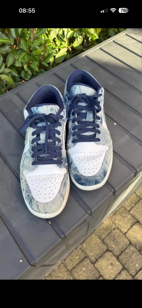 Nike Air Jordan Low - Denim, Ophalen, Gedragen, Blauw, Sneakers of Gympen