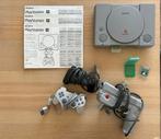 PlayStation 1 SCPH-7502 met 2 controllers en 18 games, Ophalen of Verzenden, Gebruikt, Met 2 controllers, Met games