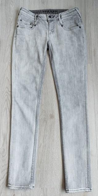 DENHAM Grijze Skinny Stretch-Jeans maat 26=28/32, Denham, Ophalen of Verzenden, Zo goed als nieuw, W28 - W29 (confectie 36)
