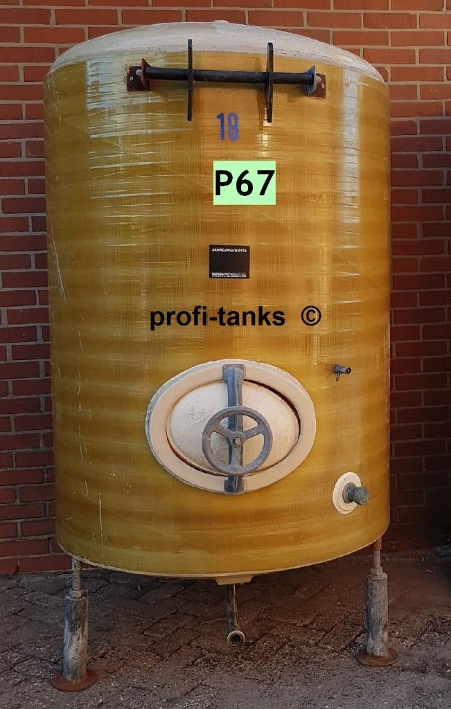 P67 opslagtank 2100 L GFK tank polyestertank water-reservoir, 150 liter of meer, Ophalen, Gebruikt, Kunststof