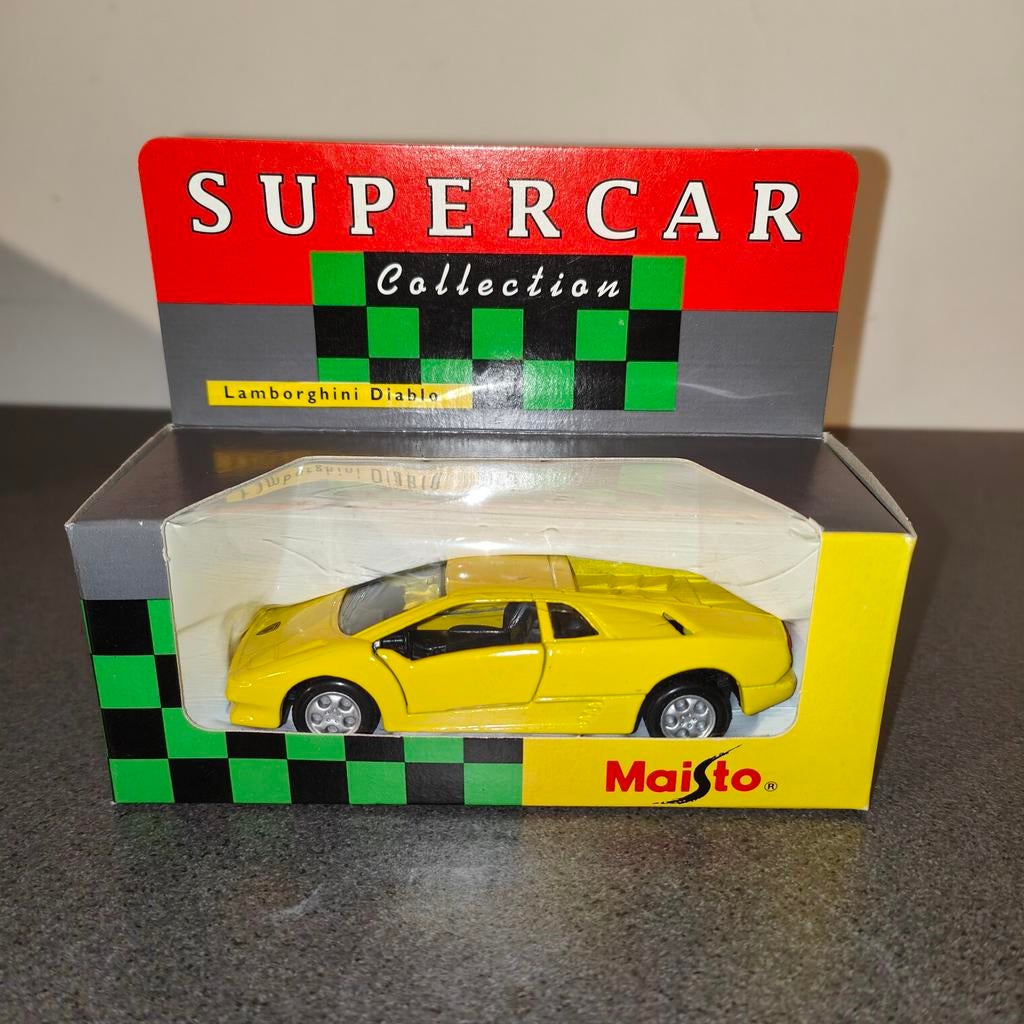 Maisto Supercar Collection Lamborghini Diablo modelauto, Hobby en Vrije tijd, Modelauto's | 1:43, Ophalen of Verzenden, Nieuw