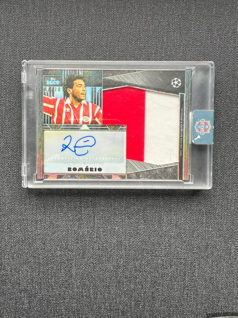 Romario topps auto relic 7/10 psv antiquity, Ophalen of Verzenden, Zo goed als nieuw, PSV