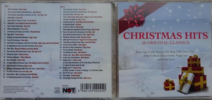 Christmas Hits. 50 Original Classics (2xCD)"", Cd's en Dvd's, Cd's | Kerst en Sinterklaas, Zo goed als nieuw, Kerst, Ophalen of Verzenden