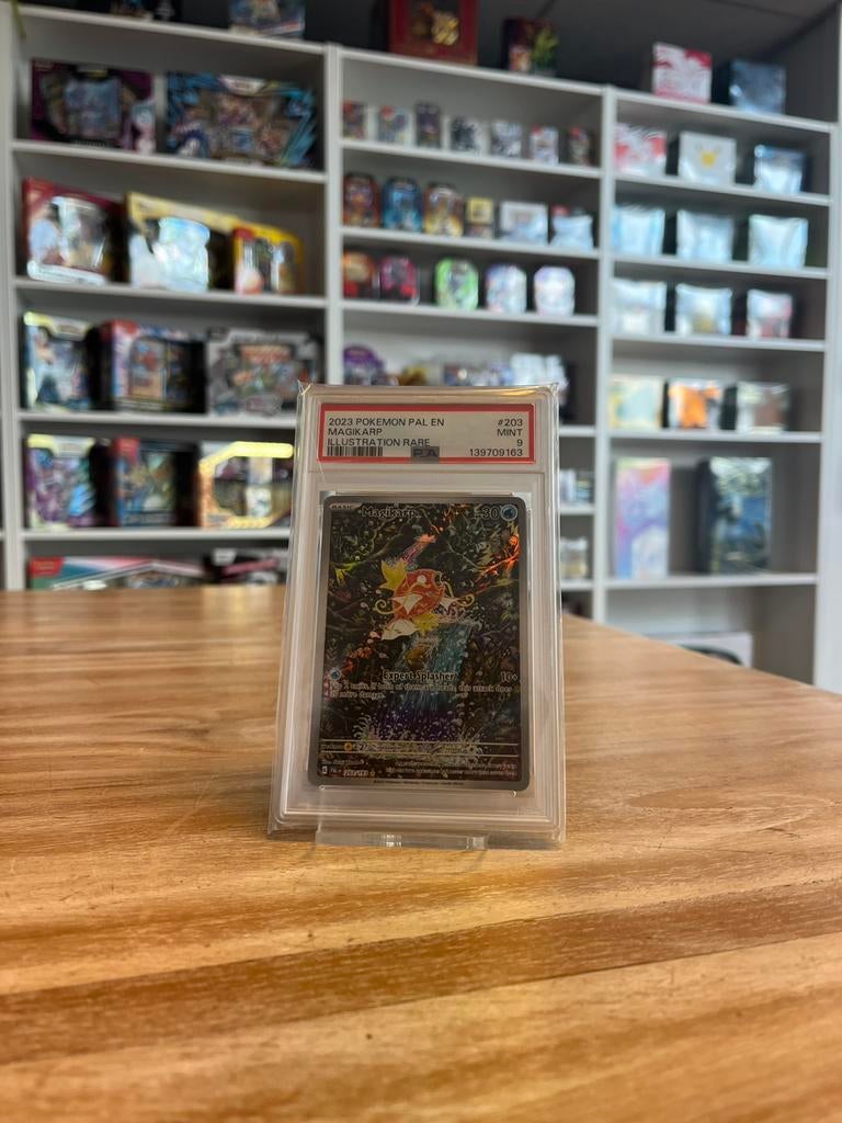 2023 Pokémob Magikarp PAL#203 PSA 9, Hobby en Vrije tijd, Verzamelkaartspellen | Pokémon, Ophalen of Verzenden, Nieuw