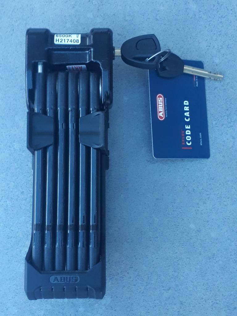 Abus Bordo Granit X Plus 6500k 90cm, Ophalen of Verzenden, Zo goed als nieuw, Vouwslot