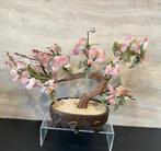 Vintage Roze Glazen Bonsai Boompje - Decoratief Kunstwerk, Verzenden