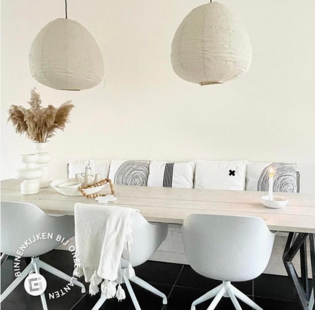 Nolon Nola - Puk Eetkamerstoelen Loods5  4 + 2 Gratis €100,-, Ophalen, Overige materialen, Gebruikt, Wit