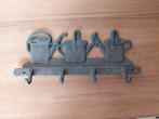 Gietijzeren kapstok met 4 haakjes / Tuinkast / Keuken / etc, Ophalen, Wandhaken, Zo goed als nieuw, Minder dan 100 cm