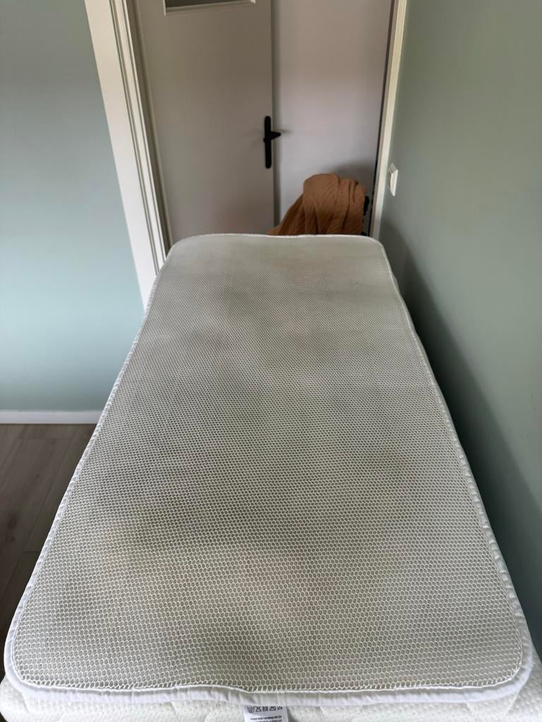Matras met topper voor babybed 120x60x15, Gebruikt, Matras, Eenpersoons, 70 cm of minder