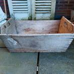 Oude houten Brocante stoere trog, Ophalen of Verzenden