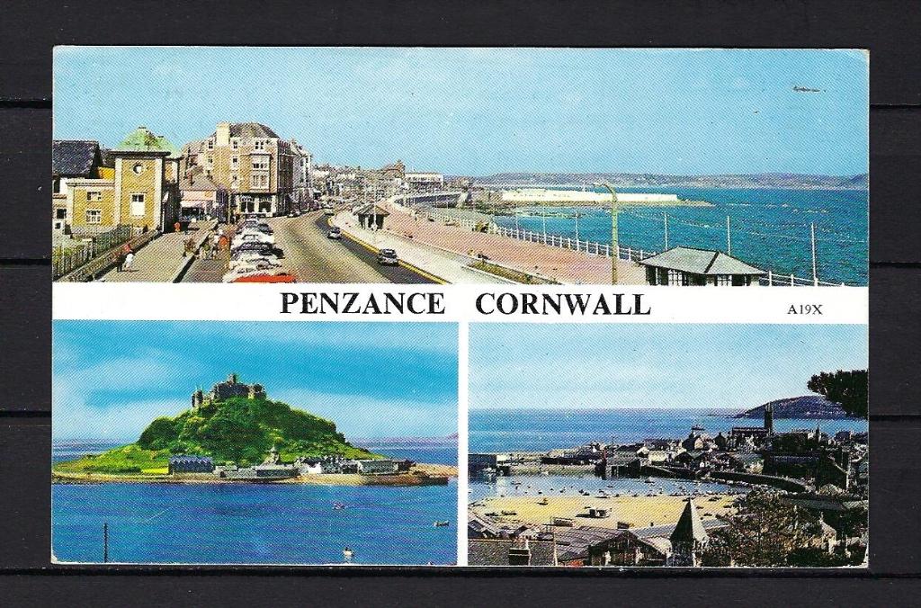 868 Engeland, Penzance Cornwall, Ophalen of Verzenden, Gelopen, Engeland