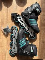 Skeelers - Zwart/Turquoise - ABEC-7 lagers, Sport en Fitness, Skeelers, Overige merken, Nieuw, Ophalen of Verzenden, Inline skates 4 wielen