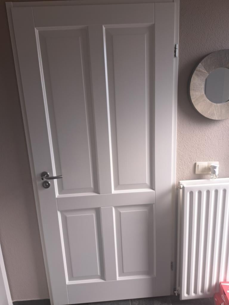 Mooie stevige opdek wc deur rechtsdraaiend, Doe-het-zelf en Verbouw, Deuren en Horren, Ophalen, Binnendeur, 200 tot 215 cm