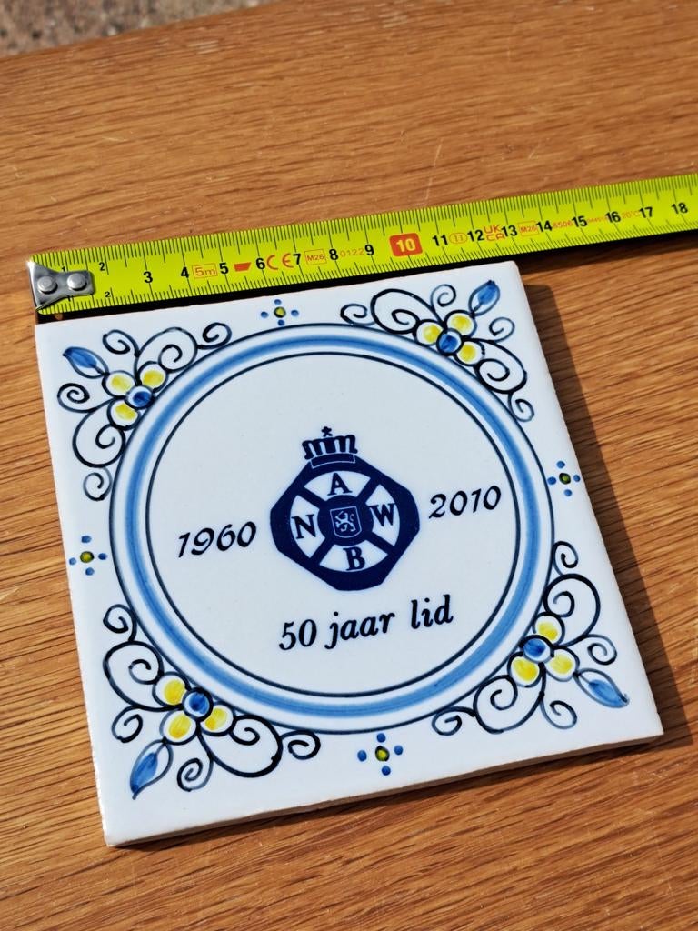 ANWB Tegeltje 50 jaar lid (1960-2010), Ophalen of Verzenden
