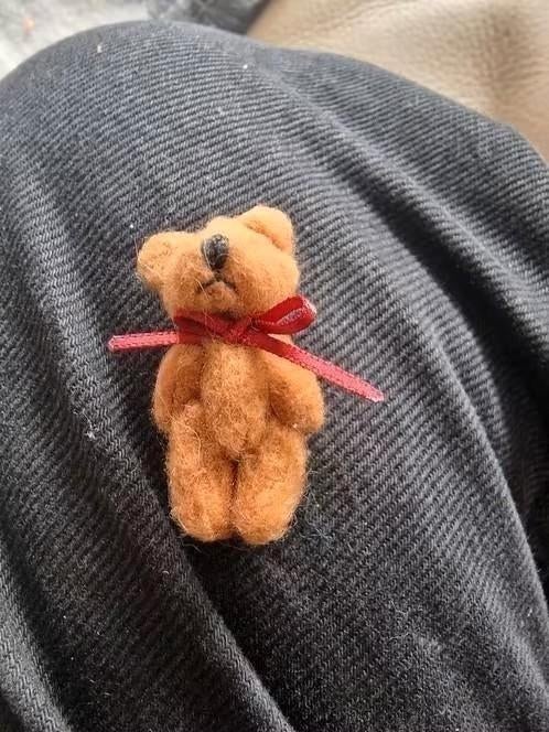 poppenhuis miniaturen teddy beertje 4.5 cm nr 2, Ophalen of Verzenden, Nieuw, Stoffen beer, Overige merken