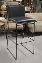 Luxe barstoel barkruk AMY Jess Design metaal leer zwart 10x, Ophalen, 5 krukken of meer, Met voetsteun, 60 tot 90 cm