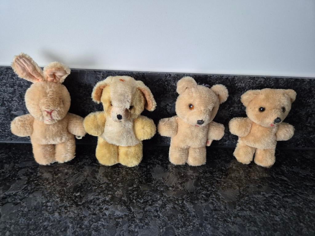 5 hele oude kleine beertjes, Ophalen of Verzenden, Gebruikt, Stoffen beer, Overige merken