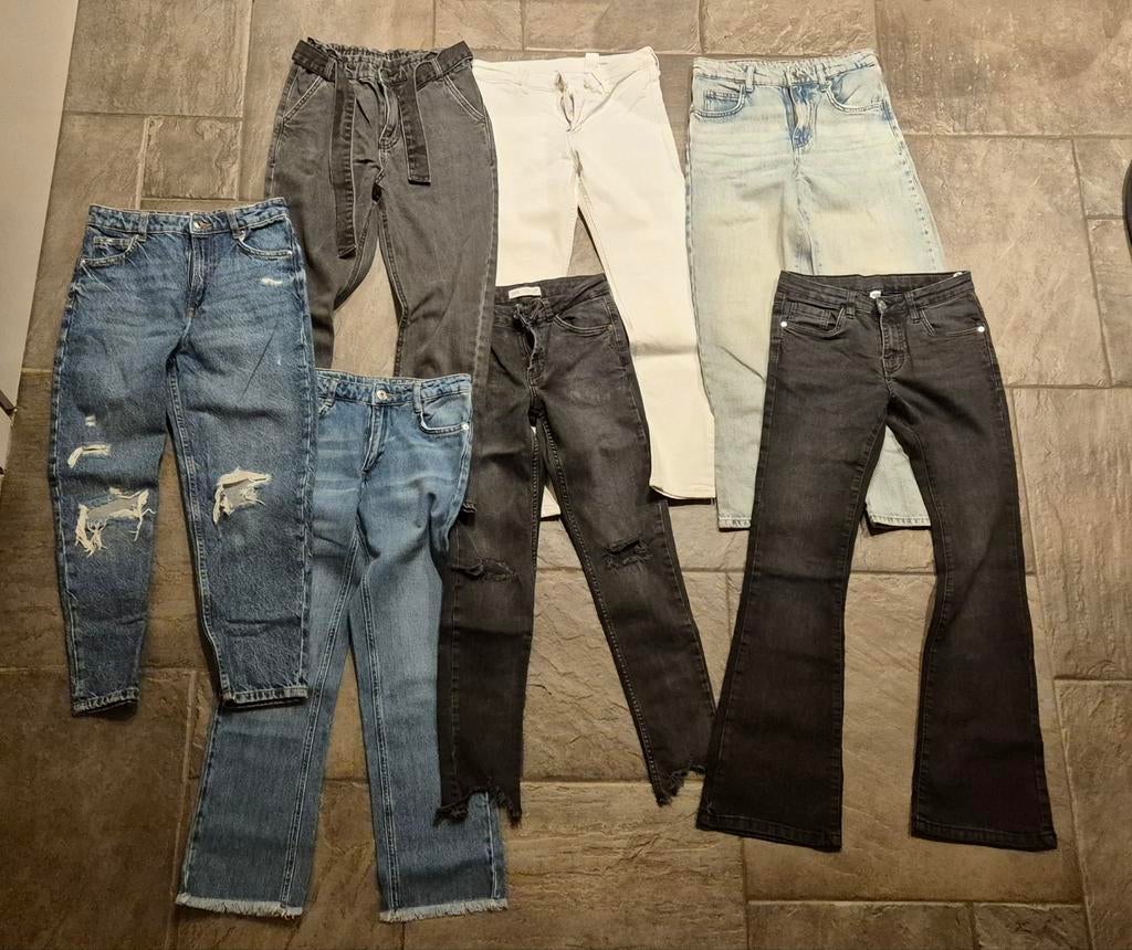7 jeans - verschillende modellen en kleuren, maat 152, Ophalen of Verzenden, Meisje, Broek