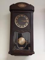 Bimbam regulateur in eiken kast, mahoniehouten wijzerplaat., Ophalen