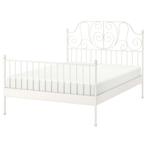 Ikea Leirvik bed 140x200 - Zo goed als nieuw, Ophalen, Wit, Tweepersoons, 140 cm