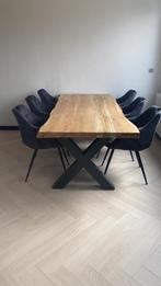 Boomstam eettafel, Ophalen, Gebruikt, 200 cm of meer, 50 tot 100 cm
