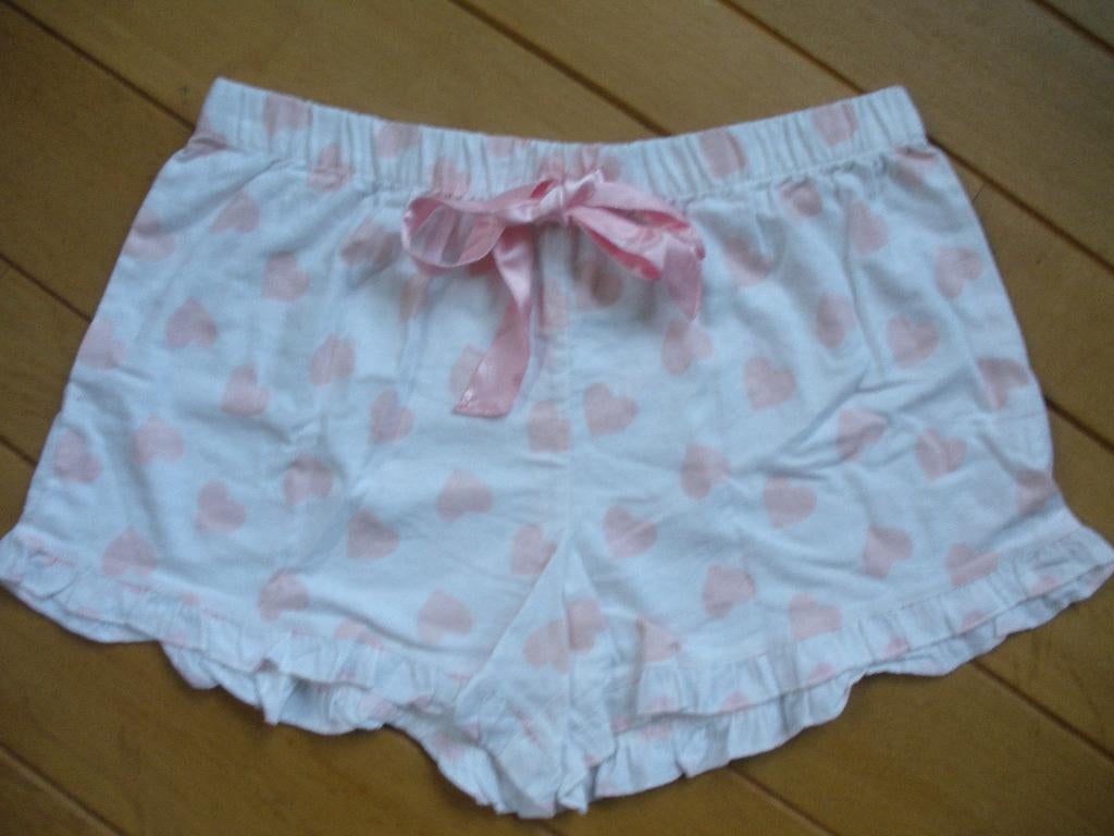 TRUE SPIRIT pyjamashort wit roze hartjes maat L - nieuw -, Kleding | Dames, Pyjama's, True Spirit, Ophalen of Verzenden, Nieuw