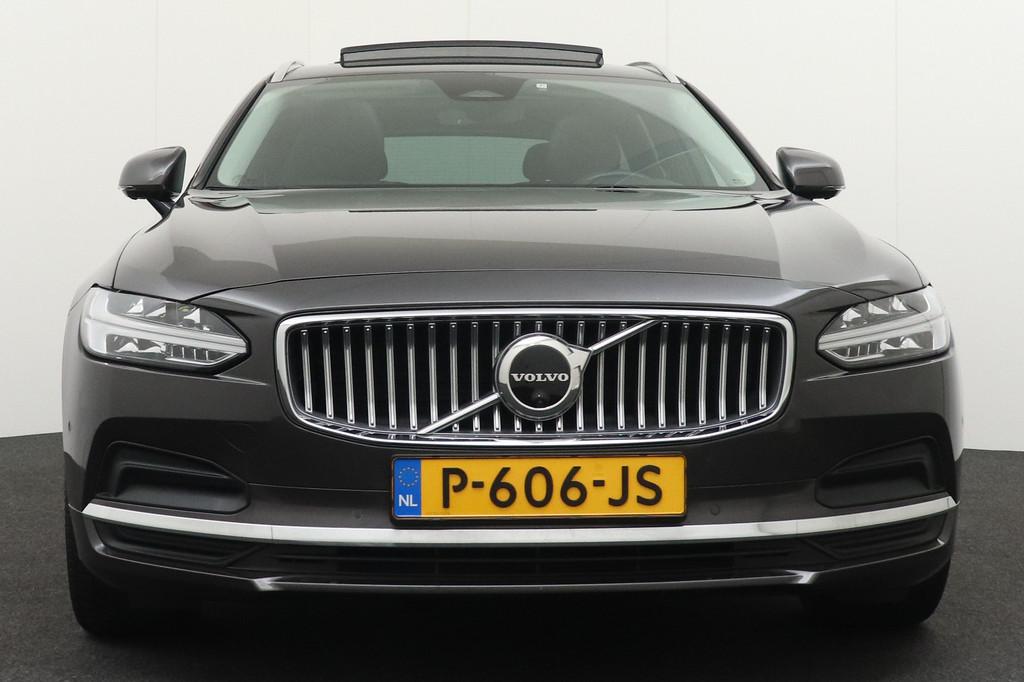 Volvo V90 2.0 B4 Inscription Pano-dak Memory Elek.Trekhaak 1, Auto's, Volvo, 15 km/l, 4 cilinders, 1731 kg, Zilver of Grijs