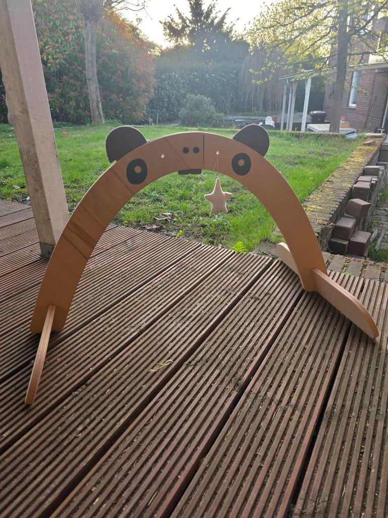 Houten Babygym met Sterretje - Zo goed als nieuw, Ophalen of Verzenden, Zo goed als nieuw, Babygym
