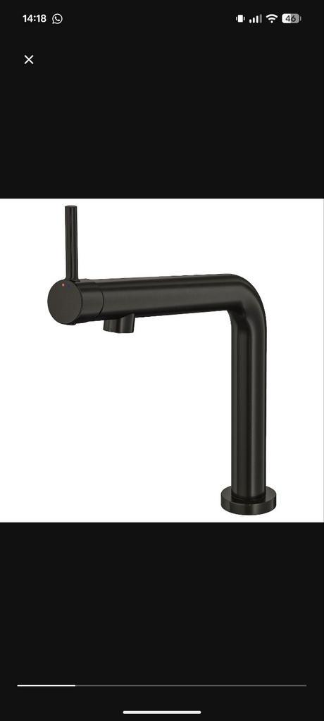 Kraan zwart | keuken | IKEA BOSJÖN, Doe-het-zelf en Verbouw, Sanitair, Zo goed als nieuw, Kraan, Ophalen