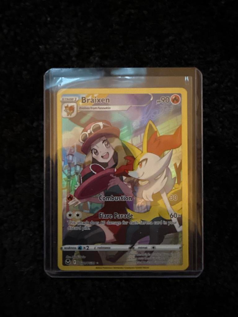 Pokemon kaart Braixen TG01/TG30, Ophalen, Zo goed als nieuw, Losse kaart