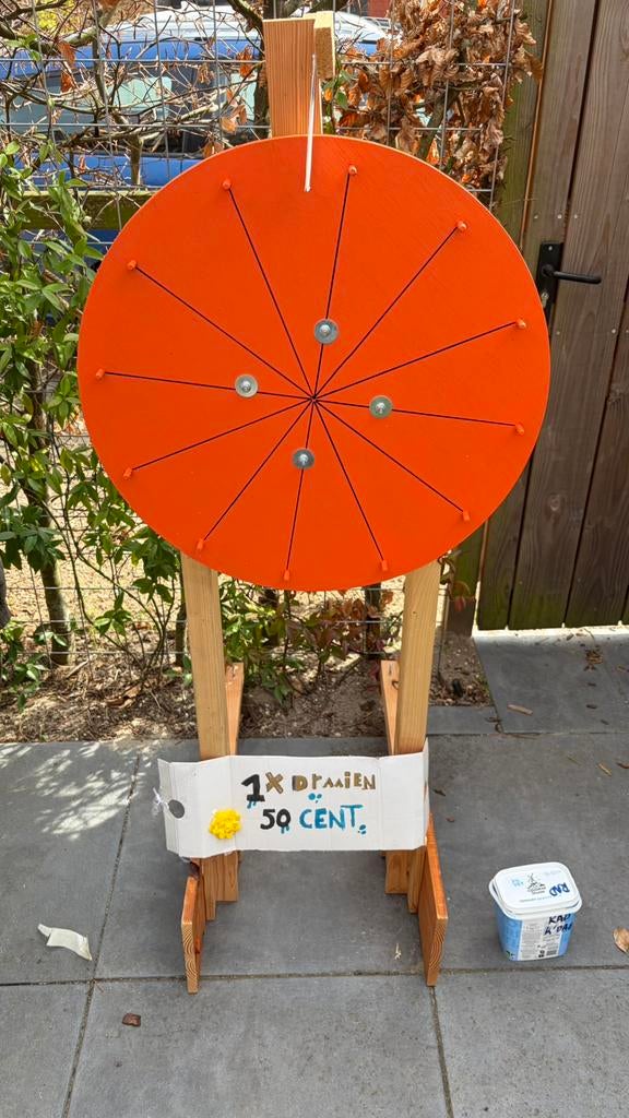 Rad van fortuin - Koningsdag, Hobby en Vrije tijd, Ophalen, Zo goed als nieuw