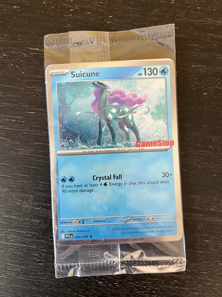 xPFL 026 Suicune Gamestop en EB games promo sealed, Ophalen of Verzenden, Nieuw