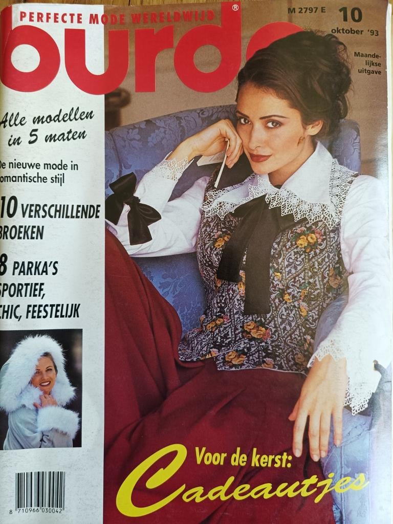 Burda oktober 1993 met 10 verschillende broeken, Hobby en Vrije tijd, Kledingpatronen, Overige typen, Vrouw, Zo goed als nieuw