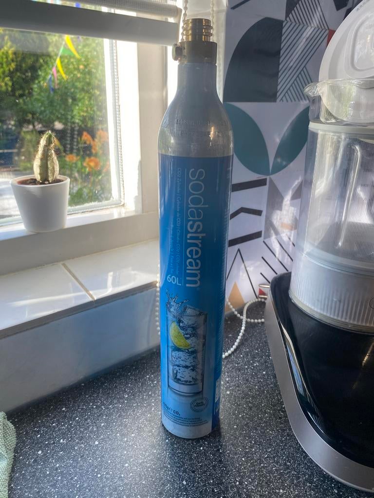 Sodastream CO2 Cilinder - 60L, Witgoed en Apparatuur, Bruiswatermachines, Ophalen of Verzenden, Gebruikt