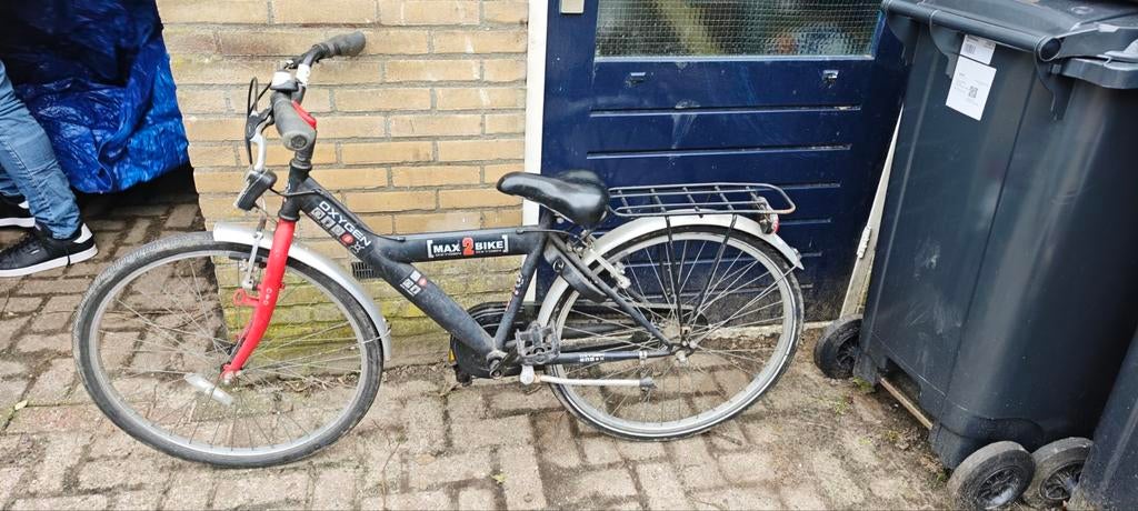 Jongensfiets rood met zwart, Fietsen en Brommers, Fietsen | Jongens, Ophalen