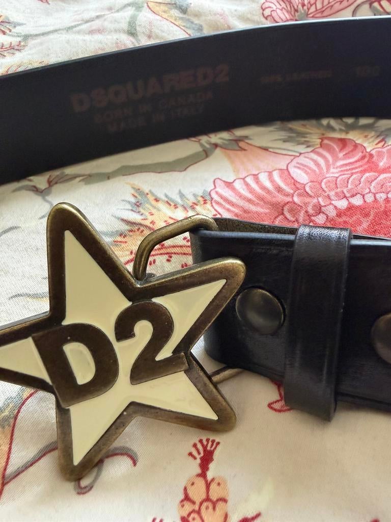 Origineel Dsquared2 riem nieuw, Kleding | Heren, Riemen en Ceinturen, Ophalen, Zo goed als nieuw, Zwart