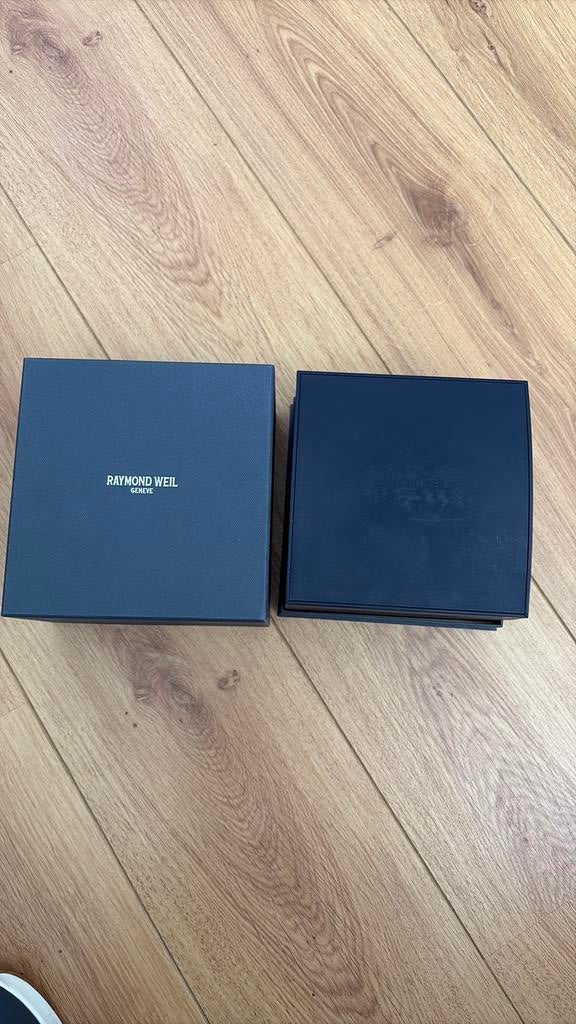 Raymond Weil Don Giovanni, auto herenhorloge incl box., Overige merken, Leer, Staal, Polshorloge