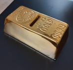 Goudbaar spaarpot van porselein, Ophalen of Verzenden, Zo goed als nieuw, Overige typen