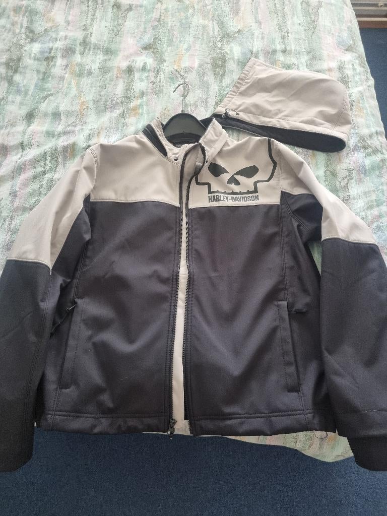 Willie G Skull Water Repellent Softshell Jacket, maat L, Jas | textiel, Heren, Harley Davidson, Ophalen