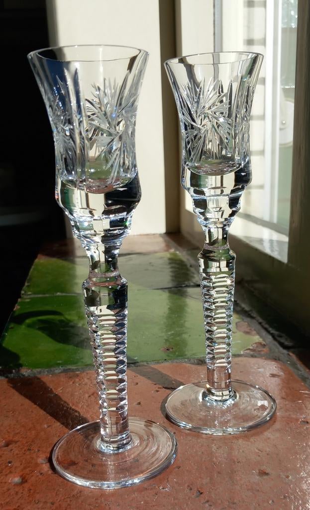 Kristallen kandelaars, Ophalen of Verzenden, Kristal