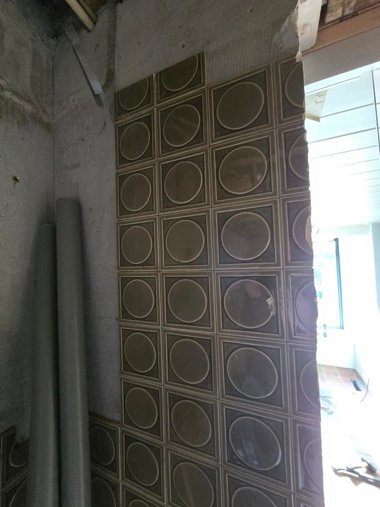 Jaren 70 tegeltjes, Doe-het-zelf en Verbouw, Tegels, Minder dan 20 cm, Minder dan 5 m², Wandtegels, Keramiek