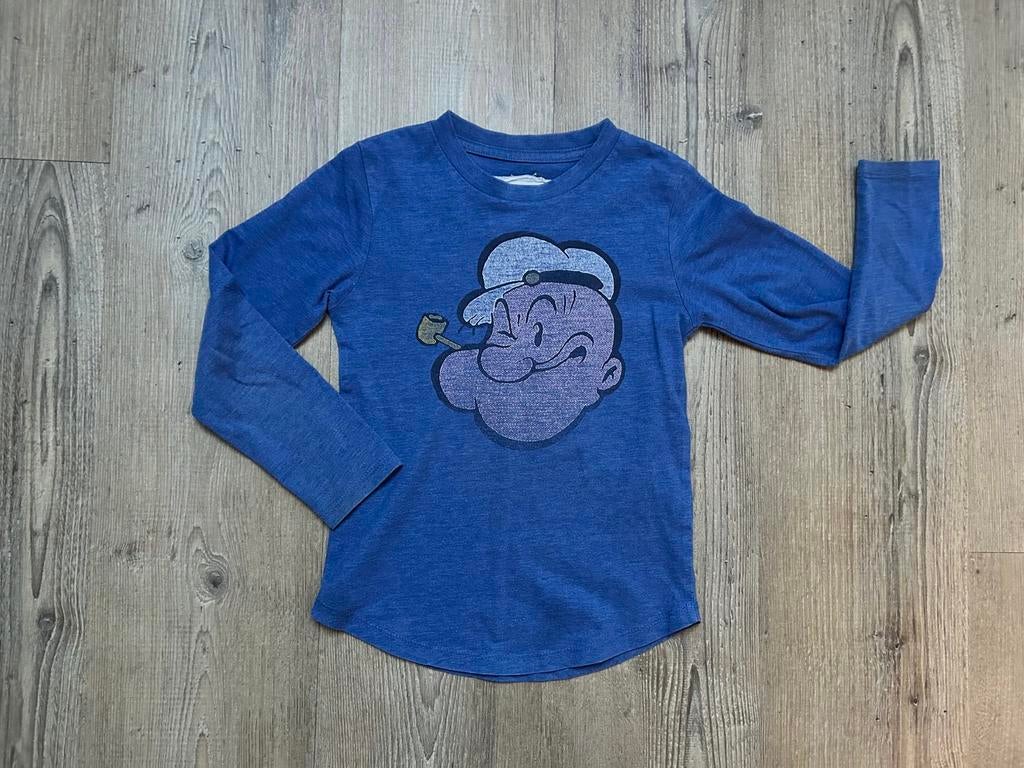 Relaunch shirt met Popeye (110-116), Ophalen of Verzenden, Gebruikt, Jongen, Shirt of Longsleeve
