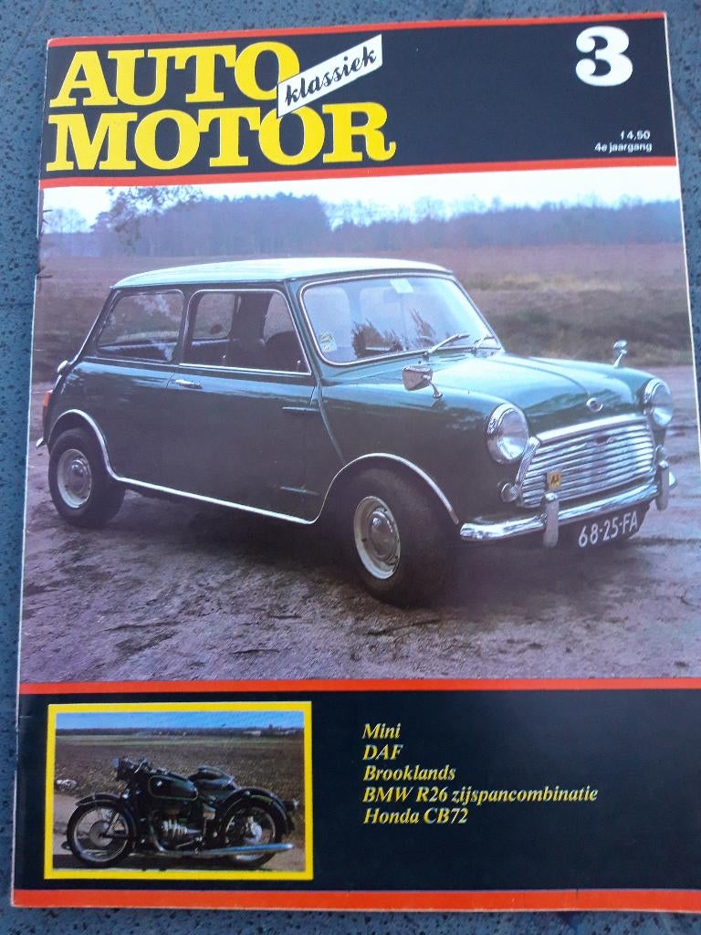 Auto Motor Klassiek 88-3 DAF – Mini – Honda CB72 – BMW R26, Boeken, Auto's | Folders en Tijdschriften, Zo goed als nieuw, Algemeen
