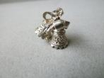 Oude bedel zilver Kerstklokjes Huwelijksklokjes, Verzenden, Zilver, Hanger