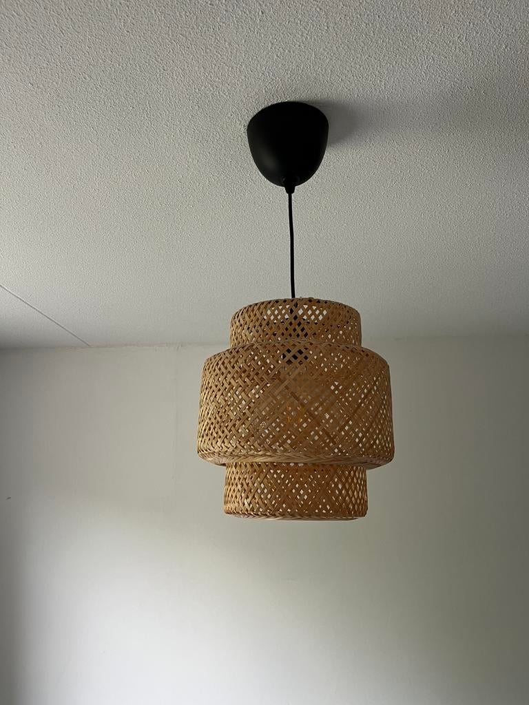 Sinnerlig hanglamp van IKEA, Ophalen of Verzenden, Gebruikt, Hout, Minder dan 50 cm