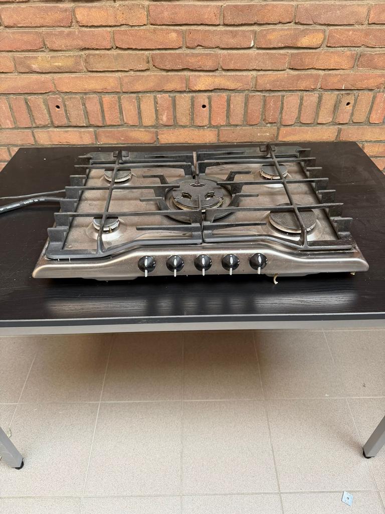 Zanussi Inbouw Gaskookplaat - 5 Kookzones, Witgoed en Apparatuur, Kookplaten, Ophalen, Gebruikt, Inbouw, Gas