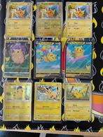 Pikachu Pokémon Kaarten Collectie - 9 Verschillende Kaarten, Ophalen of Verzenden, Zo goed als nieuw, Meerdere kaarten