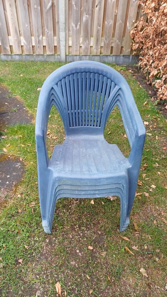 Tuinstoelen, 8 grote en 4 kleine, Tuin en Terras, Ophalen