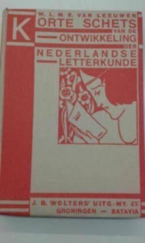 Literatuurgeschiedenis / Ned. letterkunde / Schoolboek 1936, Boeken, Gelezen, Ophalen of Verzenden, Nederland, W.L.M.E. van Leeuwen
